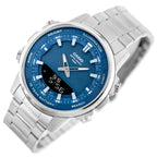 Casio AMW-880D-2A1 férfi karóra, 47 mm, kék számlap, acél szíj, WR50
