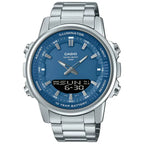 Casio AMW-880D-2A1 férfi karóra, 47 mm, kék számlap, acél szíj, WR50