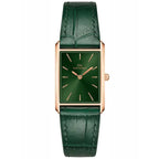 Daniel Wellington női karóra 22 mm, zöld számlap, bőrszíj, arany tok DW00100694