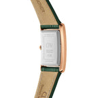 Daniel Wellington női karóra 22 mm, zöld számlap, bőrszíj, arany tok DW00100694