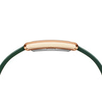 Daniel Wellington női karóra 22 mm, zöld számlap, bőrszíj, arany tok DW00100694