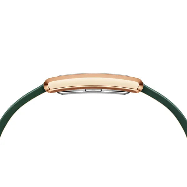 Daniel Wellington női karóra 22 mm, zöld számlap, bőrszíj, arany tok DW00100694