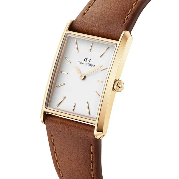 Daniel Wellington női karóra Bound Durham Gold, 20 mm, barna bőrszíj DW00100696