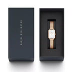 Daniel Wellington Quadro Lumine női karóra, 20 mm, rozéarany, gyöngyház DW00100578