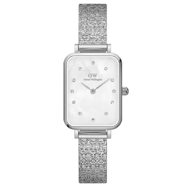 Daniel Wellington Quadro Lumine női karóra 20 mm, ezüst, gyöngyház, DW00100580