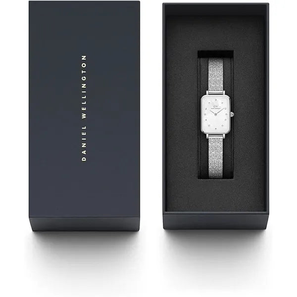 Daniel Wellington Quadro Lumine női karóra 20 mm, ezüst, gyöngyház, DW00100580