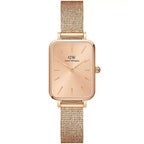 Daniel Wellington Quadro DW00100484 női karóra, rózsaarany, téglalap, acél WR30