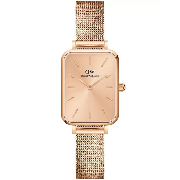 Daniel Wellington Quadro DW00100484 női karóra, rózsaarany, téglalap, acél WR30