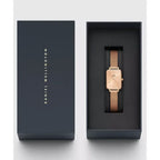 Daniel Wellington Quadro DW00100484 női karóra, rózsaarany, téglalap, acél WR30