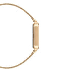 Daniel Wellington Quadro női kvarc karóra, zöld téglalap, arany acél, 20 mm