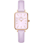 Daniel Wellington Quadro Lavender női karóra, 20 mm, rózsaarany, lila bőr