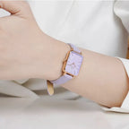 Daniel Wellington Quadro Lavender női karóra, 20 mm, rózsaarany, lila bőr