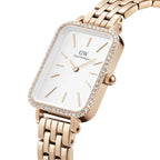 Daniel Wellington Quadro női karóra, rózsaarany, gyöngyház számlap téglalap tok