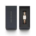 Daniel Wellington Quadro női karóra, rózsaarany, gyöngyház számlap téglalap tok