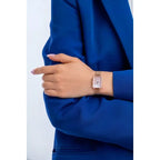 Daniel Wellington Quadro Lumine Bezel női karóra, rózsaarany, 20 mm, kvarc