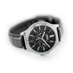 Casio MTP-V300L-1A férfi karóra, 41 mm, fekete számlap, bőr szíj