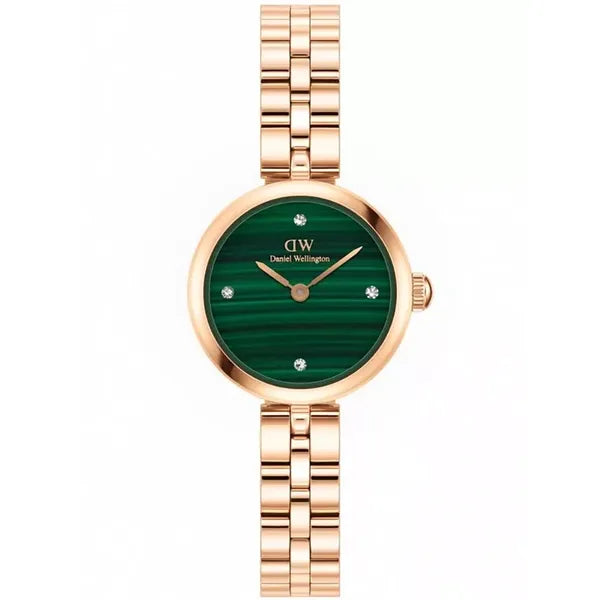 Daniel Wellington női karóra Elan Lumine, rózsaarany, 22 mm, zöld, DW00100721