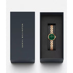 Daniel Wellington női karóra Elan Lumine, rózsaarany, 22 mm, zöld, DW00100721