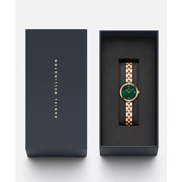 Daniel Wellington női karóra Elan Lumine, rózsaarany, 22 mm, zöld, DW00100721