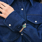 Daniel Wellington női karóra Elan Lumine, rózsaarany, 22 mm, zöld, DW00100721