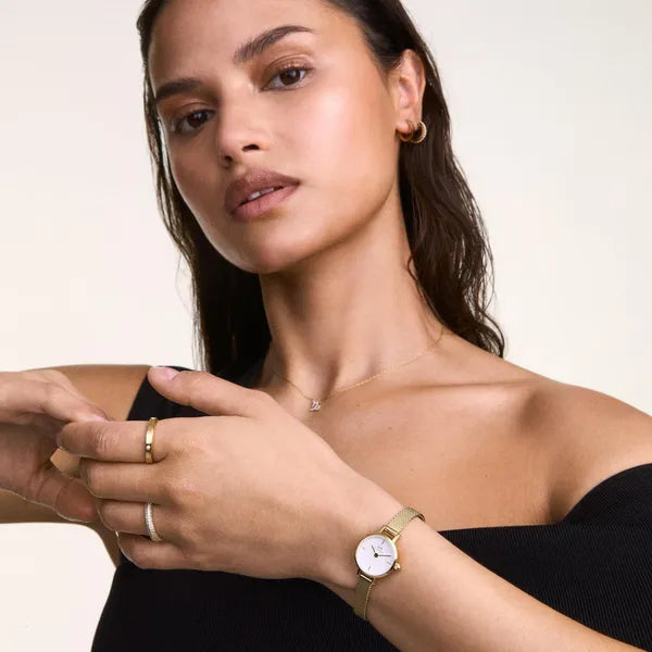 Daniel Wellington Petite Mini női karóra, arany nemesacél, 19 mm, DW00100745