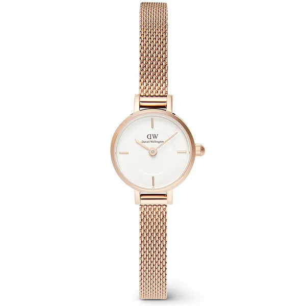 Daniel Wellington Petite Mini női karóra, rózsaarany acél, 19 mm, WR30, kvarc
