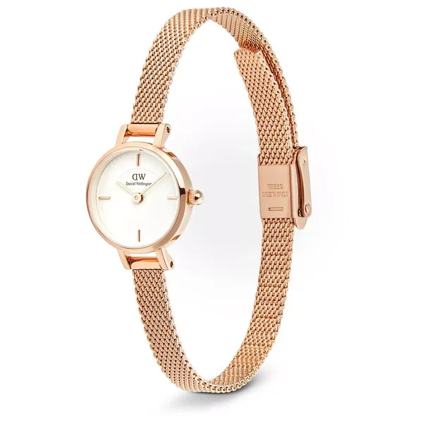 Daniel Wellington Petite Mini női karóra, rózsaarany acél, 19 mm, WR30, kvarc