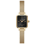 Daniel Wellington Quadro Mini DW00100652 női karóra 15 mm, arany/fekete, kvarc