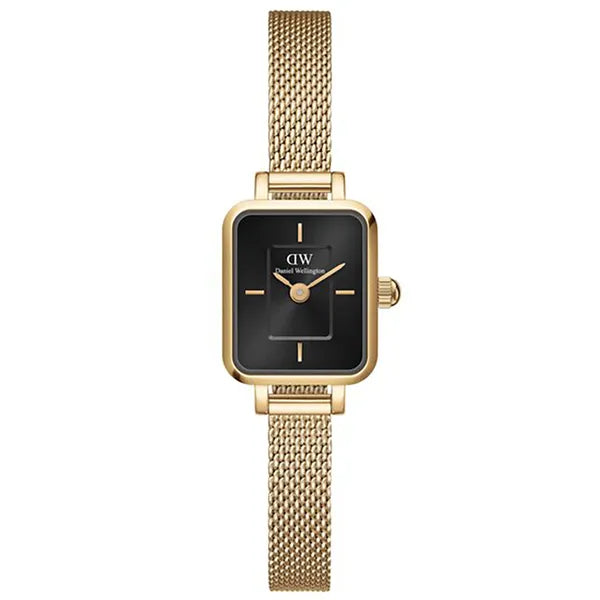 Daniel Wellington Quadro Mini DW00100652 női karóra 15 mm, arany/fekete, kvarc
