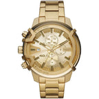 Diesel Griffed DZ4573 kronográf férfi karóra, aranyszínű acél, 48 mm, WR50