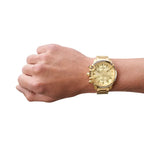 Diesel Griffed DZ4573 kronográf férfi karóra, aranyszínű acél, 48 mm, WR50