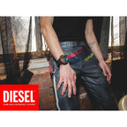 Diesel Griffed DZ4578 férfi kronográf karóra, fekete acél, 48 mm, WR50