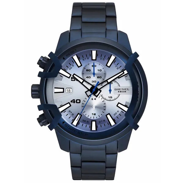 Diesel Griffed DZ4596 férfi karóra, kék, kronográf, acél szíj, 48 mm, 5 ATM