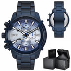Diesel Griffed DZ4596 férfi karóra, kék, kronográf, acél szíj, 48 mm, 5 ATM