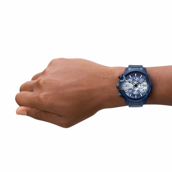 Diesel Griffed DZ4596 férfi karóra, kék, kronográf, acél szíj, 48 mm, 5 ATM