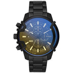 Diesel Griffed DZ4529 férfi karóra, fekete acél, 48 mm, kronográf, 5 ATM