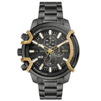 Diesel Griffed DZ4668 férfi karóra, szürke acél, 48 mm, kronográf, díszdobozzal