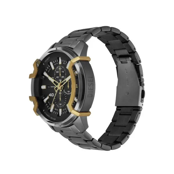 Diesel Griffed DZ4668 férfi karóra, szürke acél, 48 mm, kronográf, díszdobozzal