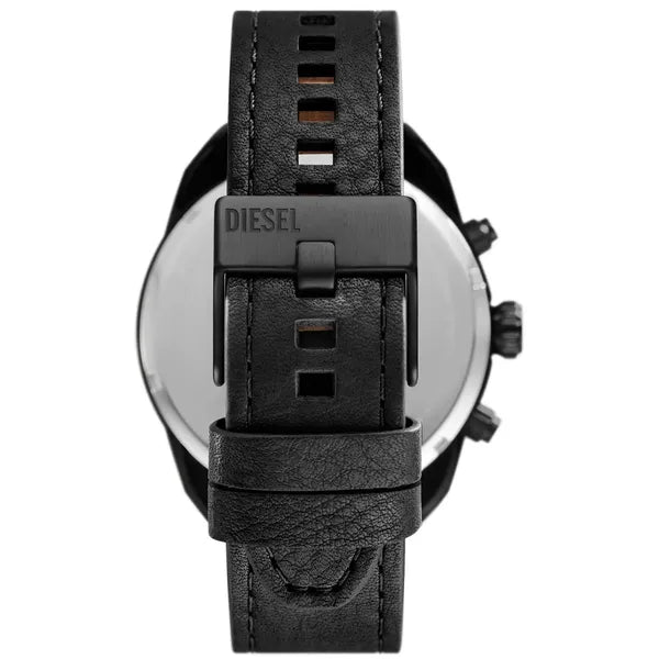 Diesel Spiked DZ4667 férfi kronográf karóra 49 mm bőr szíj WR50 díszdoboz