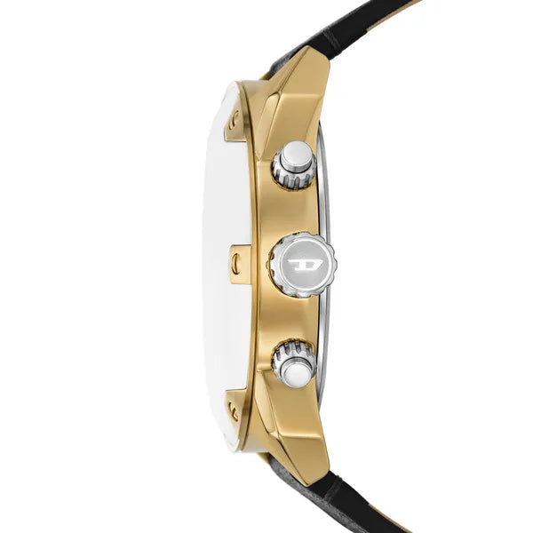 Diesel Spiked DZ4671 férfi kronográf karóra, bőr, WR50, 49 mm