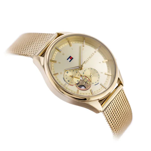 Tommy Hilfiger Quinn 1782417 női karóra, arany, 38 mm, acél, kvarc, WR30