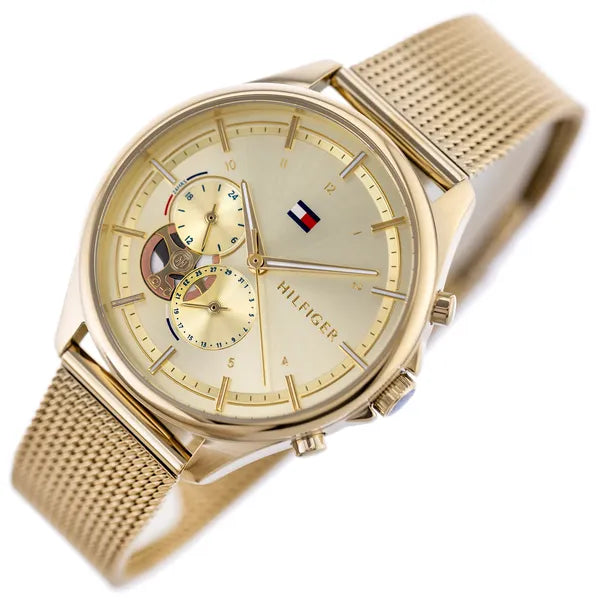 Tommy Hilfiger Quinn 1782417 női karóra, arany, 38 mm, acél, kvarc, WR30