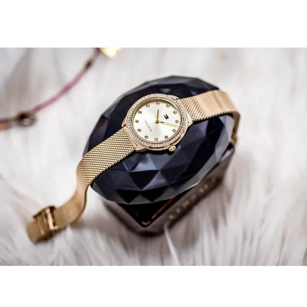 Tommy Hilfiger Demi 1782699 női karóra, arany, 33 mm, acél, kvarc