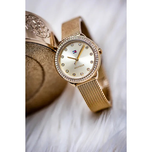 Tommy Hilfiger Demi 1782699 női karóra, arany, 33 mm, acél, kvarc
