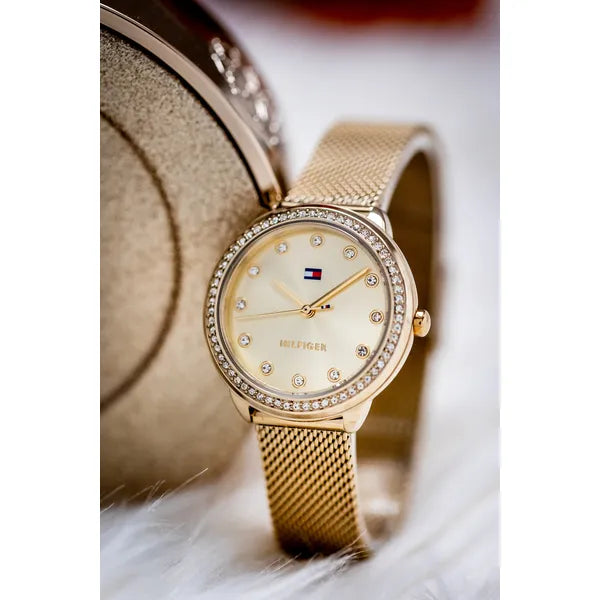 Tommy Hilfiger Demi 1782699 női karóra, arany, 33 mm, acél, kvarc