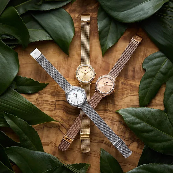 Tommy Hilfiger Demi 1782699 női karóra, arany, 33 mm, acél, kvarc