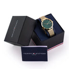 Tommy Hilfiger Pippa 1782668 női karóra, arany acél, zöld számlap, kvarc