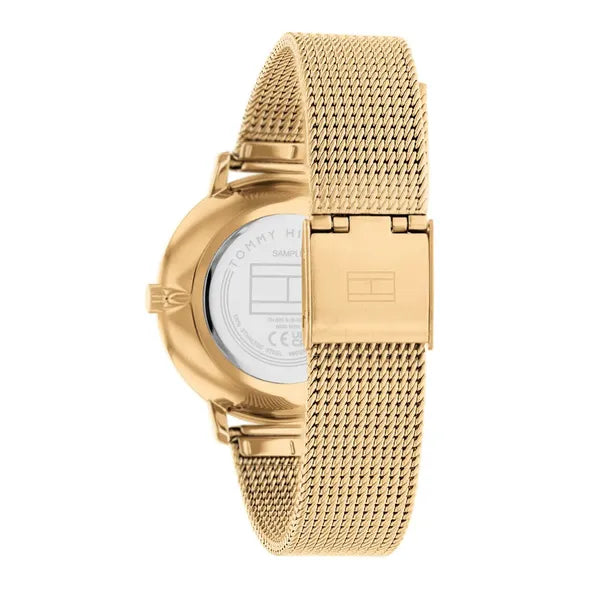 Tommy Hilfiger Pippa 1782668 női karóra, arany acél, zöld számlap, kvarc