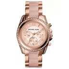 Michael Kors Blair MK5943 női karóra, rózsaarany acél, kronográf, WR100, 39 mm