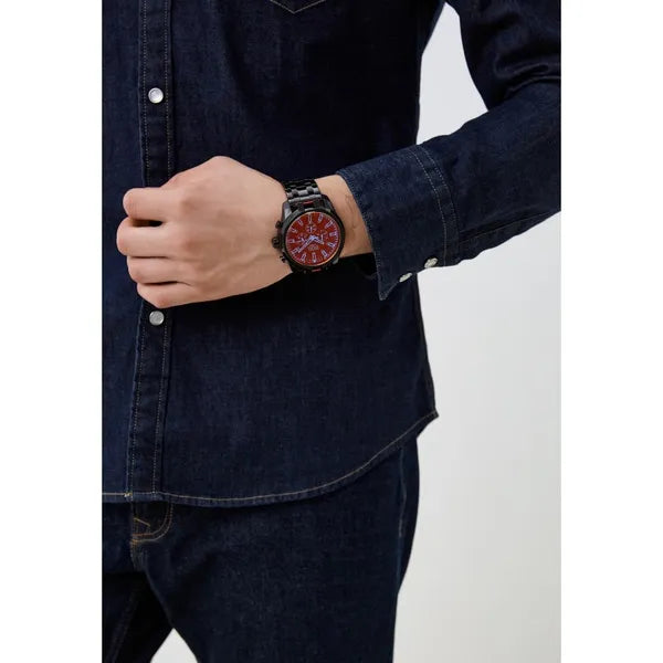 Diesel DZ4589 Split férfi kronográf karóra, fekete acél, 51 mm, WR50